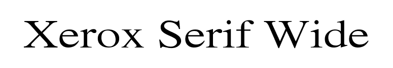 Xerox Serif Wide font preview