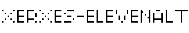 XERXES-ELEVENALT font preview