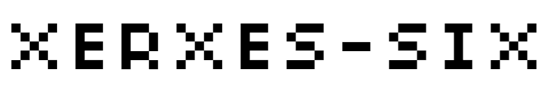XERXES-SIX font preview