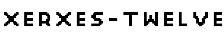 XERXES-TWELVE font preview