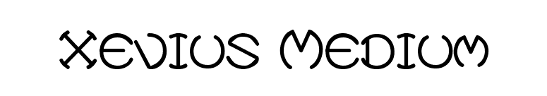 Xevius Medium font preview