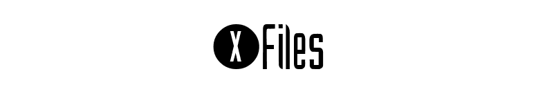 XFiles font preview