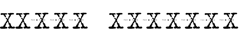 XFont-Regular font preview