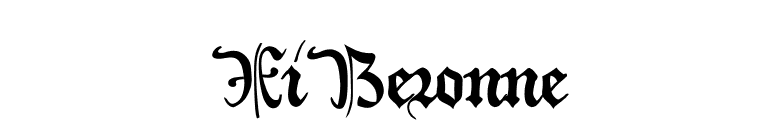 XiBeronne font preview