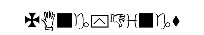 XIngyDings font preview