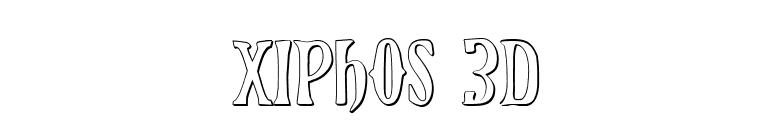 Xiphos 3D font preview