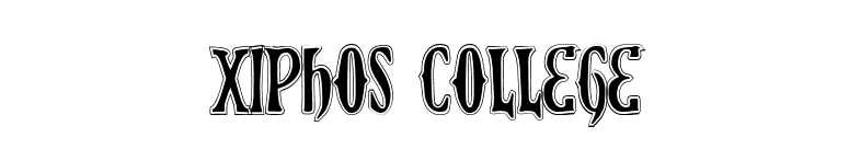 Xiphos College font preview