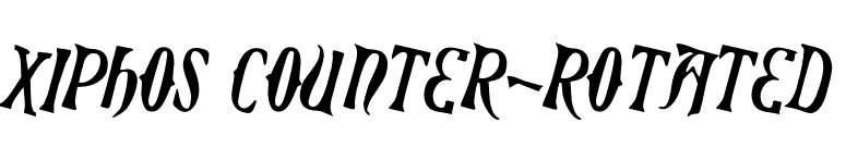 Xiphos Counter-Rotated font preview