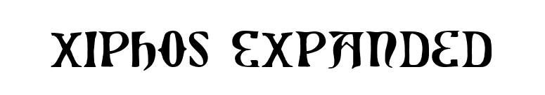 Xiphos Expanded font preview