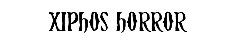 Xiphos Horror font preview