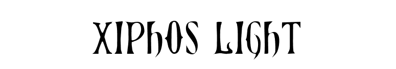 Xiphos Light font preview