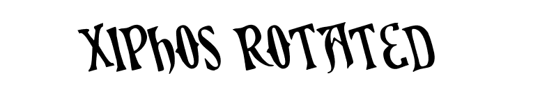 Xiphos Rotated font preview