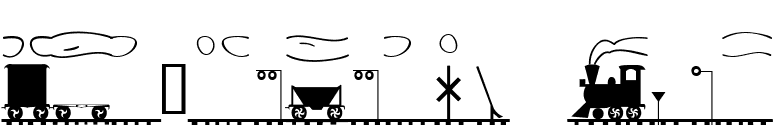 XLaserTrain Bold font preview