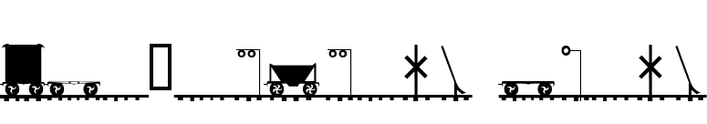 XLaserTrain Plain font preview