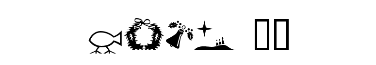 Xmas 97 font preview