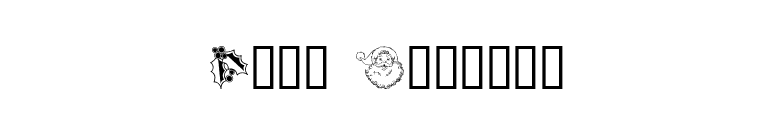 Xmas Clipart font preview