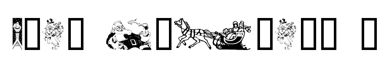 Xmas Clipart 2 font preview