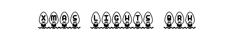 Xmas Lights BRK font preview