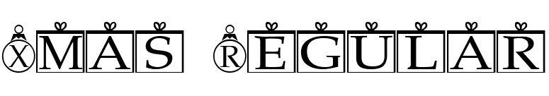 Xmas Regular font preview