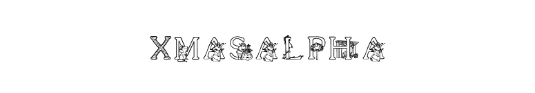 XmasAlpha font preview
