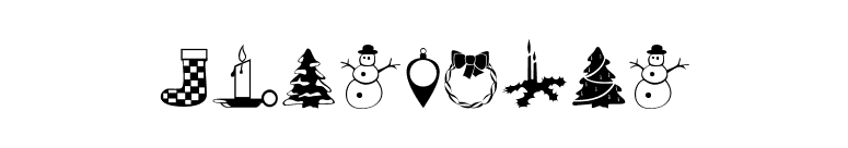 XmasDings font preview