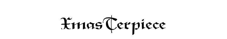 XmasTerpiece font preview