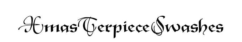 XmasTerpieceSwashes font preview