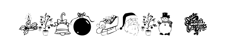XmasTyme 1 font preview