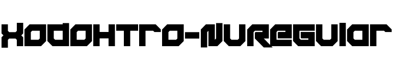 Xodohtro-Nu Regular font preview