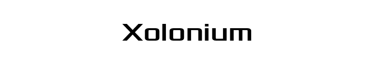 Xolonium font preview