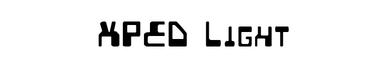 XPED Light font preview