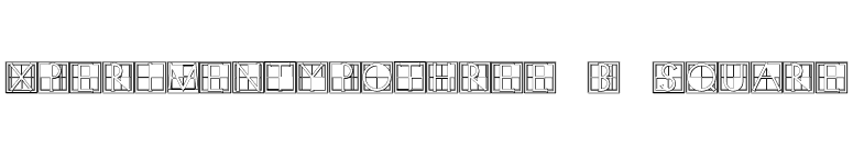 XperimentypoThree-B-Square font preview