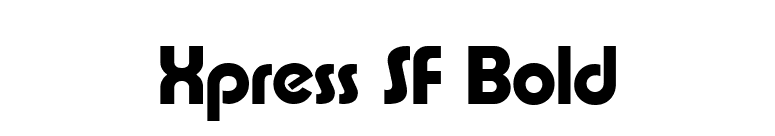 Xpress SF Bold font preview