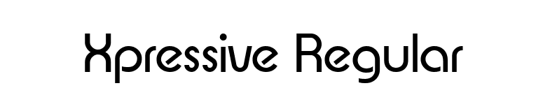 Xpressive Regular font preview