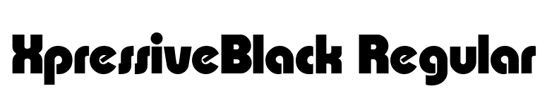 XpressiveBlack Regular font preview