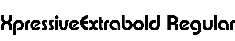 XpressiveExtrabold Regular font preview