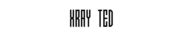 Xray Ted font preview