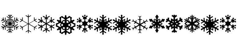 XSchneeFlaken font preview