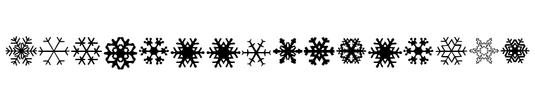XSchneeFlakenTwo font preview