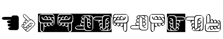 XSimpleHands font preview