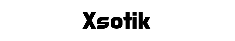 Xsotik font preview