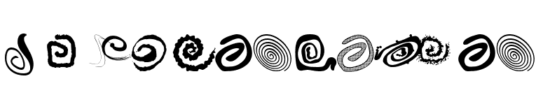 xspiralmental font preview