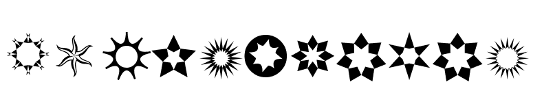 XStarPieces font preview