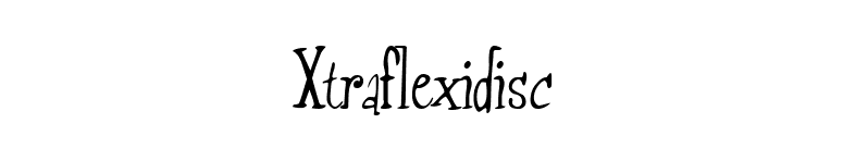Xtraflexidisc font preview