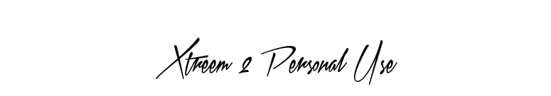 Xtreem 2 Personal Use font preview