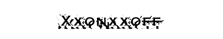 Xxonxxoff font preview