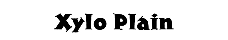 Xylo Plain font preview