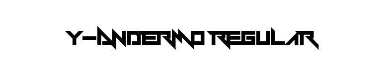 Y-Andermo Regular font preview