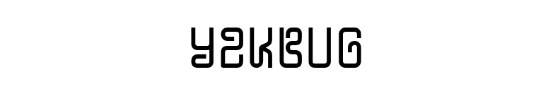 Y2KBUG font preview