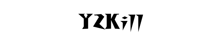 Y2Kill font preview